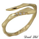 【ポイント5倍! 18日まで!】 ディールエルティーディー DEAL LTD LINE SNAKE RING W S K10 ゴールド リング CZ スネーク ...