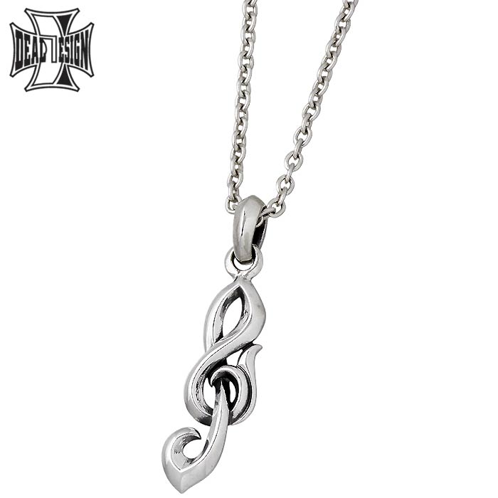 ディールデザイン DEAL DESIGN シルバー ネックレス アクセサリー ジークレフ MEDUIUM メンズ レディース ト音記号 シルバー925 スターリングシルバー 393143CL60