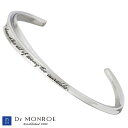 【ポイント10倍! マラソン期間中】 ドクターモンロー Dr MONROE シルバー バングル アクセサリー メンズ メッセージ シルバー925 スターリングシルバー BR-31-SV