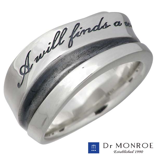 【ポイント5倍！30日まで！】 ドクターモンロー Dr MONROE シルバー リング メンズ メッセージ 指輪 アクセサリー 7～23号 シルバー925 スターリングシルバー FC-210-SV