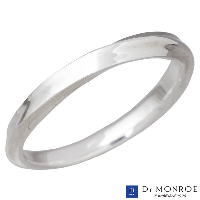 ドクターモンロー Dr MONROE シルバー リング 指輪 ナロー メビウス シンプル 7〜23号 メンズ レディース FC-283-SV