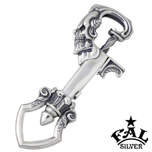 【ポイント5倍!ブラックフライデー!】 エフエーエル F.A.L FAL スウィル ギミック シルバーフック バネ式フックアクセサリー スカル シルバー925 ...