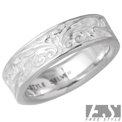 楽天Baby・Sies（ベイビー・シーズ）【ポイント5倍！30日まで！】 フリースタイル FREE STYLE デザイン シルバー リング 7〜15号 指輪 アクセサリー WH シルバー925 スターリングシルバー FSR-901W