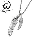 ジゴロウ GIGOR オーバレス+オーバレスアード シルバー ネックレス アクセサリー フェザー シルバー925 スターリングシルバー NO-333-336
