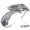 【ポイント3倍!最大5000円OFFクーポン 20日まで!】 ジゴロウ GIGOR フェザー シルバー バングル アクセサリー シルバー925 スターリングシル...