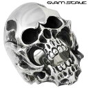 グラムスケイル GLAM SCALE スカル シルバー リング 13〜21号 指輪 アクセサリー シルバー925 スターリングシルバー GS-6R-005