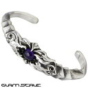 【ポイント5倍!13日まで!】 グラムスケイル GLAM SCALE シルバー バングル アクセサリー アメジスト ブレスレット アクセサリー シルバー925 ...