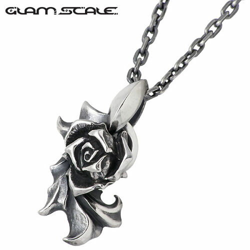 グラムスケイル GLAM SCALE バラ シルバー ネックレス アクセサリー チェーン付き シルバー925 スターリングシルバー GS-EN-009