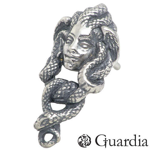 ガルディア Guardia Medusa メドゥーサ シルバー ピアス アクセサリー 1個売り 片耳用 シルバー925 スターリングシルバー ATPI-004