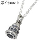ガルディア Guardia Aster 一粒石 スモール シルバー ネックレス アクセサリー チェーン付き ブラックキュービック シルバー925 スターリングシ...