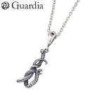ガルディア Guardia Medusiana メドゥシアナ シルバー ネックレス アクセサリー ガーネット 蛇 メンズ シルバー925 スターリングシルバー ...