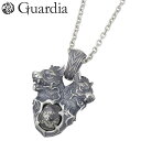 ガルディア Guardia Orthros オルトロス シルバー ネックレス アクセサリー ブラックパイライト 犬 メンズ シルバー925 スターリングシルバー...