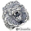 【ポイント5倍! 18日まで!】 ガルディア Guardia Nemean Lion ライオン シルバー リング 指輪 アクセサリー 11〜30号 シルバー92...
