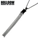ホロウ HOLLOOW マニフェスト シルバー ネックレス アクセサリー チェーン付き ブラックコーティング オニキス キュービック ネックレス アクセサリー ...