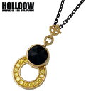 ホロウ HOLLOOW レイグラスホールド シルバー ネックレス アクセサリー チェーン付き オニキス キュービック クロス 十字架 シルバー925 スターリン...