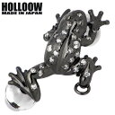 【ポイント5倍! 18日まで!】 ホロウ HOLLOOW ドロップ ウォーター シルバーピン ブローチ ブラックコーティング キュービック カエル 蛙 シルバー...