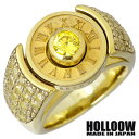 【ポイント5倍!最大1500円OFFクーポン 5/6まで】 ホロウ HOLLOOW トェルブ ナンバー シルバー リング ゴールドコーティング キュービック 10〜25号 指輪 アクセサリー シルバー925 スターリングシルバー KHR-35GD(4)