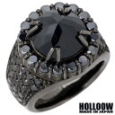ホロウ HOLLOOW レクイエム シルバー リング ブラックコーティング キュービック 10〜25号 指輪 アクセサリー シルバー925 スターリングシルバー...