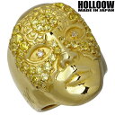 ホロウ HOLLOOW ルシファー シルバー リング ゴールドコーティング キュービック 10〜25号 指輪 アクセサリー シルバー925 スターリングシルバー...