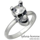 アイジェルナ オム Ijeluna-homme リアルー スカル シルバー リング 指輪 アクセサリー 1～19号 シルバー925 スターリングシルバー AT-023R