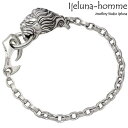 アイジェルナ オム Ijeluna-homme ライオンヘッド シルバー ブレスレット アクセサリー シルバー925 スターリングシルバー AT-046B