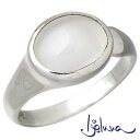 【ポイント5倍! 13日まで!】 アイジェルナ Ijeluna シルバーリング 8x10mmムーンストーンリング 指輪 アクセサリー 7〜13号 シルバー925...