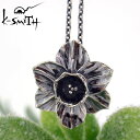 【ポイント5倍! 13日まで!】 ケースミス K-SMITH バースデー フラワー シルバー ネックレス 1月水仙 Birthday Flower Pendant KF-N-01