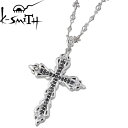 ケースミス K-SMITH シルバー クロス ネックレス アクセサリー L キュービック シルバー925 スターリングシルバー KI-1276223LDBCZ