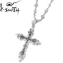 ケースミス K-SMITH シルバー クロス ネックレス アクセサリー S キュービック シルバー925 スターリングシルバー KI-1276224SDBCZ