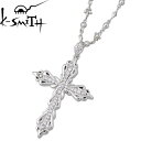 ケースミス K-SMITH シルバー クロス ネックレス アクセサリー L キュービック シルバー925 スターリングシルバー KI-1276225LDWCZ