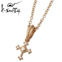 【ポイント5倍! 15日まで!】 ケースミス K-SMITH クロス シルバー ネックレス アクセサリー キュービック ピンクゴールドコーティング レディースペンダントトップ アクセサリー シルバー925 スターリングシルバー KI-1281163