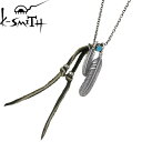 ケースミス K-SMITH フェザー シルバー ネックレス アクセサリー シルバー925 スターリングシルバー KI-208-197-AZ