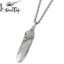 【ポイント10倍! マラソン期間中】 ケースミス K-SMITH ハートフェザー シルバー ネックレス アクセサリー シルバー925 スターリングシルバー KI140-2-AZ-0545