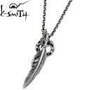 ケースミス K-SMITH エンジェル ハート フェザー シルバー ネックレス アクセサリー シルバー925 スターリングシルバー KM-034R-MS
