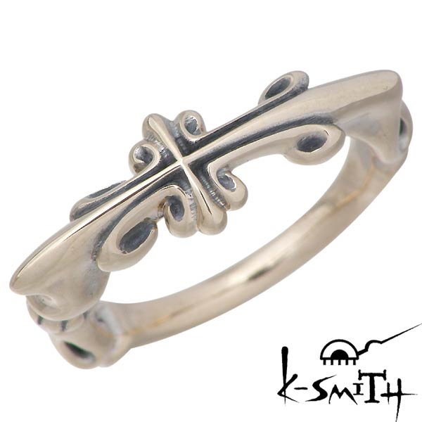 ケースミス K-SMITH クロス ピンクシルバー ピンキー リング 十字架 指輪 アクセサリー 1号〜3号 シルバー925 スターリングシルバー KSM-14...