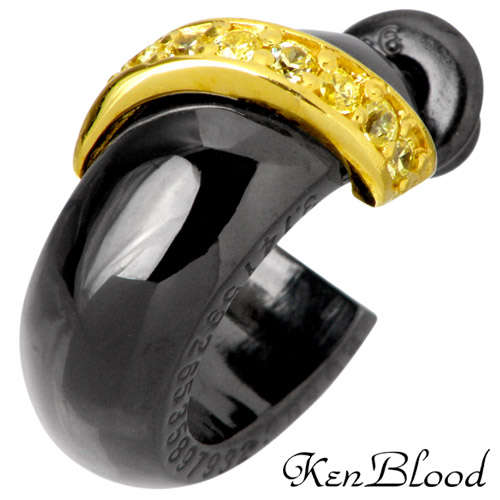 ケンブラッド ピアス メンズ ケンブラッド KEN BLOOD スパイラル シルバー ピアス アクセサリー 1個売り キュービック CZ 片耳用 シルバー925 スターリングシルバー KB-KP-255