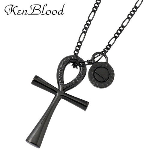 ケンブラッド KEN BLOOD アイアン クロス シルバー ネックレスS ブラック 十字架 シルバー925 スターリングシルバー KB-KP-285BK