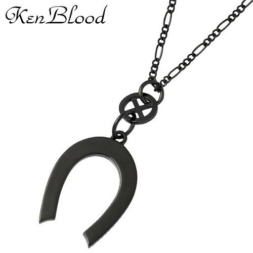 ケンブラッド KEN BLOOD 馬蹄 シルバー ネックレスS ブラック シルバー925 スターリングシルバー KB-KP-292BK