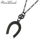 ケンブラッド KEN BLOOD 馬蹄 シルバー ネックレスS ブラック シルバー925 スターリングシルバー KB-KP-292BK