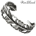 ケンブラッド KEN BLOOD フェザー ハート シルバー バングル アクセサリー 羽 ブレスレット アクセサリー シルバー925 スターリングシルバー KB...