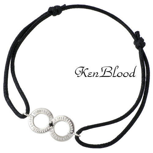 ケンブラッド KEN BLOOD シルバー コード ブレスレット アクセサリー キュービック ブラック シルバー925 スターリングシルバー KB-KP-326...