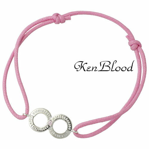 ケンブラッド KEN BLOOD シルバー コード ブレスレット アクセサリー キュービック ピンク シルバー925 スターリングシルバー KB-KP-326P...