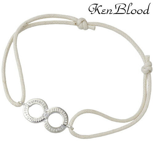 ケンブラッド KEN BLOOD シルバー コード ブレスレット アクセサリー キュービック ホワイト シルバー925 スターリングシルバー KB-KP-326...