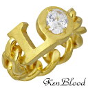 ケンブラッド KEN BLOOD LO文字 チェーン シルバー リング ゴールド 指輪 アクセサリー 9〜13号 シルバー925 スターリングシルバー KB-K...