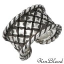 【ポイント5倍!27日まで】 ケンブラッド KEN BLOOD 編みこみ シルバー リング 指輪 アクセサリー シルバー925 スターリングシルバー KB-KR-216