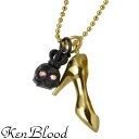 ケンブラッド KEN BLOOD パンプス & スカル シルバー ネックレス アクセサリー CZ シルバー925 スターリングシルバー KB-SP-18