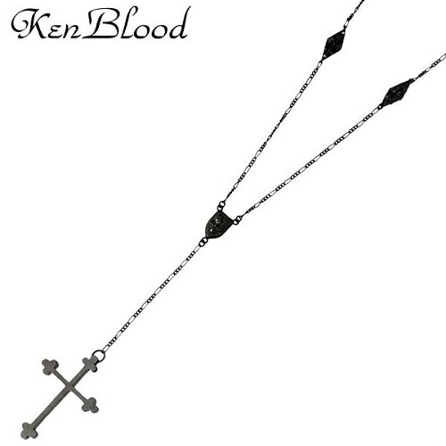 ケンブラッド ネックレス（メンズ） ケンブラッド KEN BLOOD ジェネロシティー ネックレス アクセサリー ブラック クロス シルバー925 スターリングシルバー KP-339BK