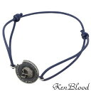 KENBLOOD ブレスレット メンズ ケンブラッド KEN BLOOD コンクエスト シルバー コード ブレスレット アクセサリー スカル コイン ネイビー シルバー925 スターリングシルバー KP-342NB-AtSV