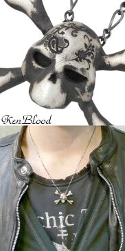 KEN BLOOD【ケンブラッド】 トライアンフ シルバー スカル ネックレス アクセサリー シルバー925 スターリングシルバー KP-354AtSV