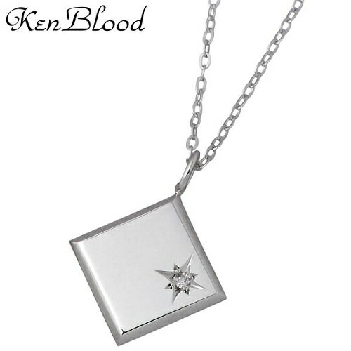 ケンブラッド ネックレス（メンズ） ケンブラッド KEN BLOOD シルバー ネックレス アクセサリー ダイヤモンド シャイン メンズ シルバー925 スターリングシルバー KP-366P